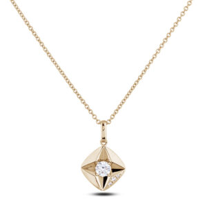 De Beers Forevermark Diamond Star Style Pendant in 18K Yellow Gold
