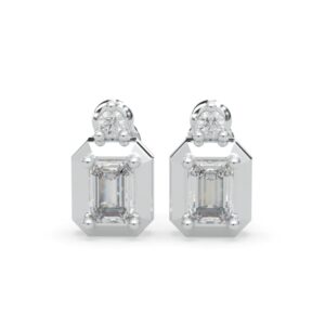 Lands Collection Canadian Diamond Ice Earring | Peak in White Gold