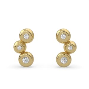 Lands Collection Canadian Diamond Spirit Earring | Ascent in Yellow Gold