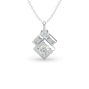 Lands Collection Canadian Diamond Ice Pendant | Summit in White Gold