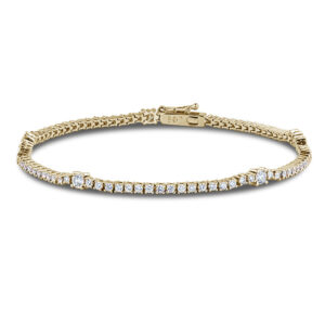 De Beers Forevermark Diamond Tennis Bracelet In 18K Yellow Gold | 1.64 CTW
