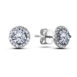 De Beers Forevermark Diamond Halo Stud Earrings