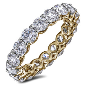De Beers Forevermark Round Brilliant Cut Diamond Anniversary Eternity Band in 18K Yellow Gold