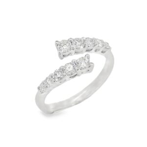 De Beers Forevermark Diamond Bypass Ring In Platinum